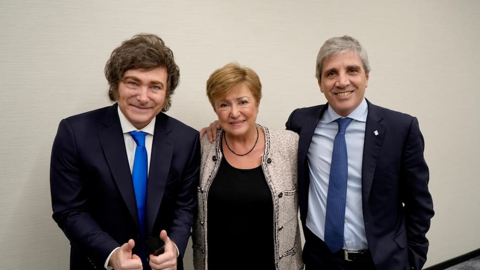 El presidente Javier Milei mantuvo un encuentro hoy en Nueva York con la directora gerente del Fondo Monetario Internacional (FMI), Kristalina Georgieva