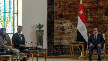 Blinken visita Egipto como parte de su gira por Oriente Medio en Gaza. Foto: Reuters