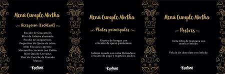 Menú cumpleaños Mirtha Legrand