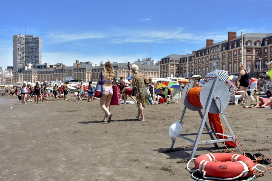 Mar del Plata, temporada 2023. Foto: NA