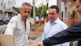 Andrés Watson supervisó obras de repavimentación de la calle Bernardo de Monteagudo en Florencio Varela