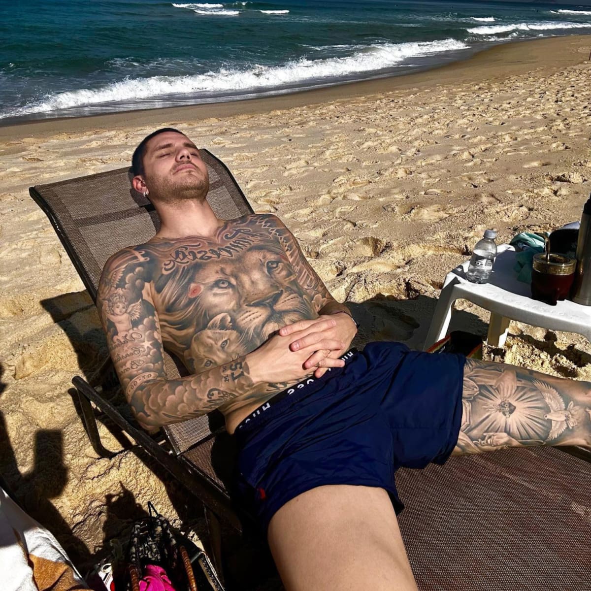 Las románticas vacaciones de Mauro y Wanda. Foto: Instagram.