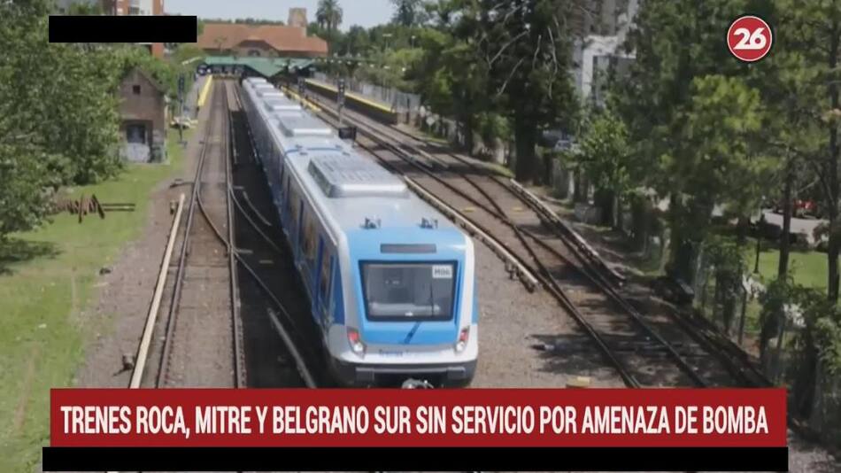 Amenaza de bomba - Trenes Roca, Mitre y Belgrano