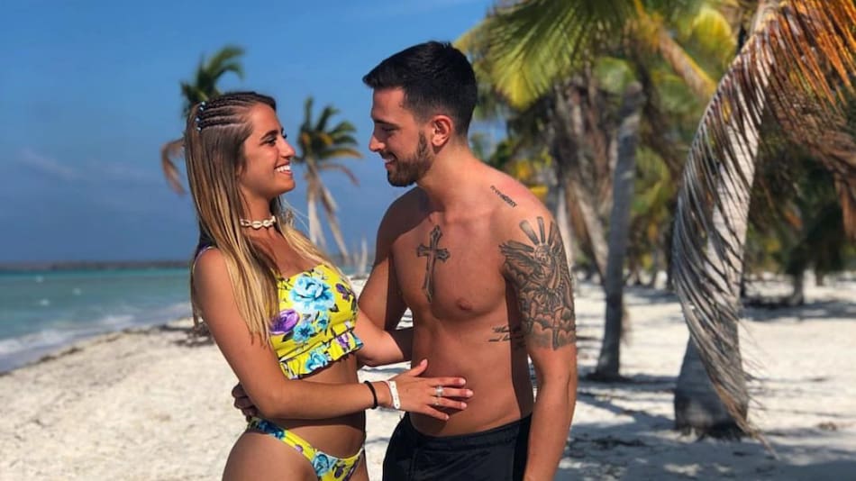 Sabrina Cortez y su novio, Brian Fernández. Foto: @ bdfernandez