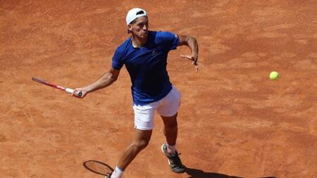 Sebastián Báez en Roland Garros. Foto: NA.