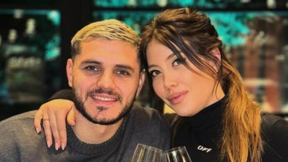 Wanda Nara y Mauro Icardi. Foto: Instagram.