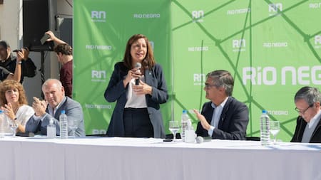 Arabela Carreras, gobernadora de Río Negro, foto Twitter Carreras