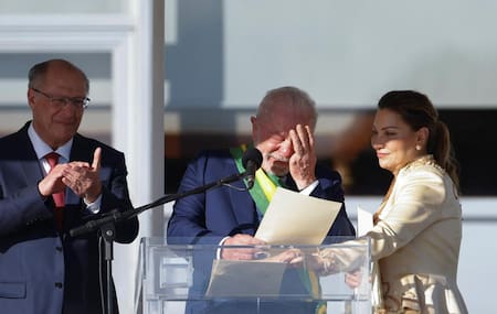 Lula da Silva; emocionado. Foto: Reuters.