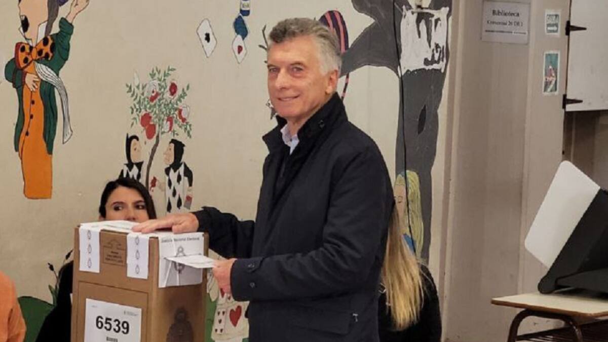 Mauricio Macri, votación. Foto: Twitter @Marcelo_MM2023