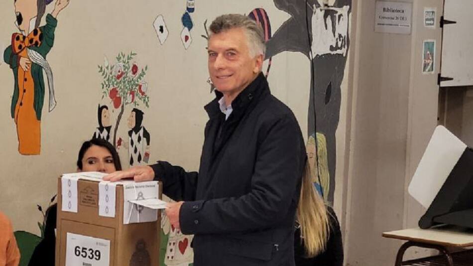 Mauricio Macri, votación. Foto: Twitter @Marcelo_MM2023
