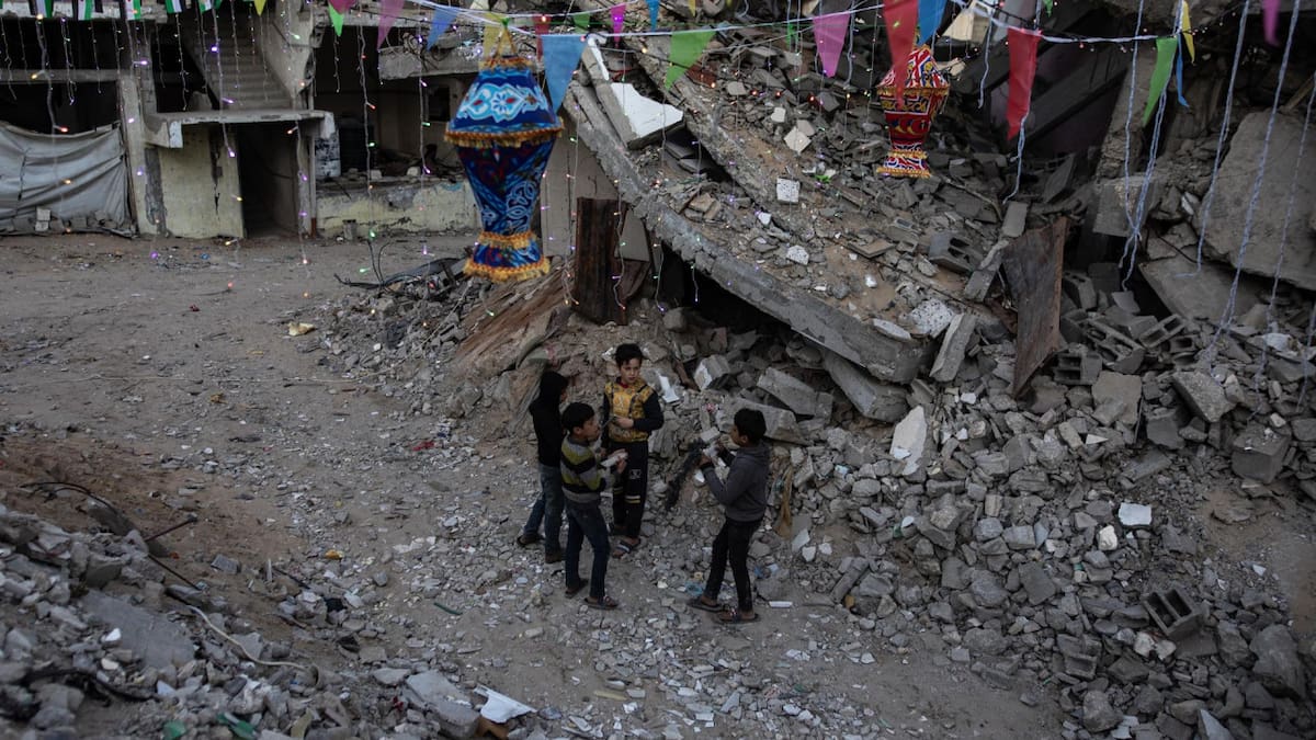 Guerra en Gaza. Foto: EFE / Haitham Imad