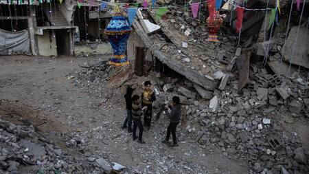 Guerra en Gaza. Foto: EFE / Haitham Imad