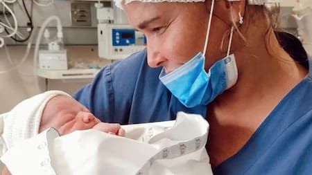 Nazarena Vélez mostró el primer encuentro entre su hijo Thiago y su nieto Salvador