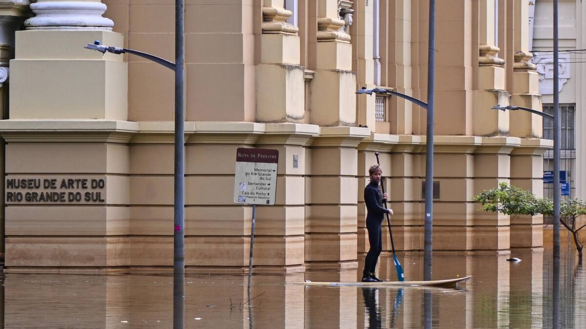 Inundaciones en Brasil. Foto: EFE
