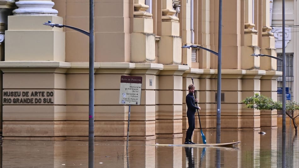Inundaciones en Brasil. Foto: EFE