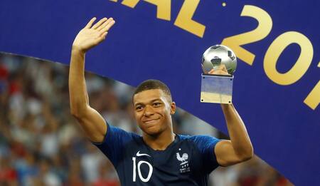Mbappé, elgido Mejor Jugador Joven del Mundial Rusia 2018 (Reuters)