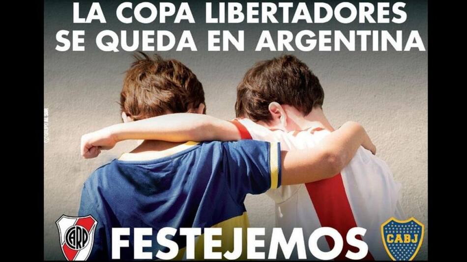 Superfinal, Copa Libertadores, River, Boca, Afiche
