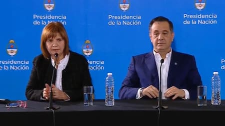 Conferencia de prensa de Alejandro Finocchiario y Patricia Bullrich en el CCK