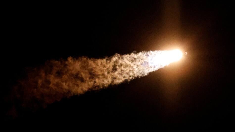 El cohete de SpaceX lanzado por la NASA. Foto: Reuters