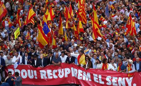 Marcha por unidad de España - Reuters