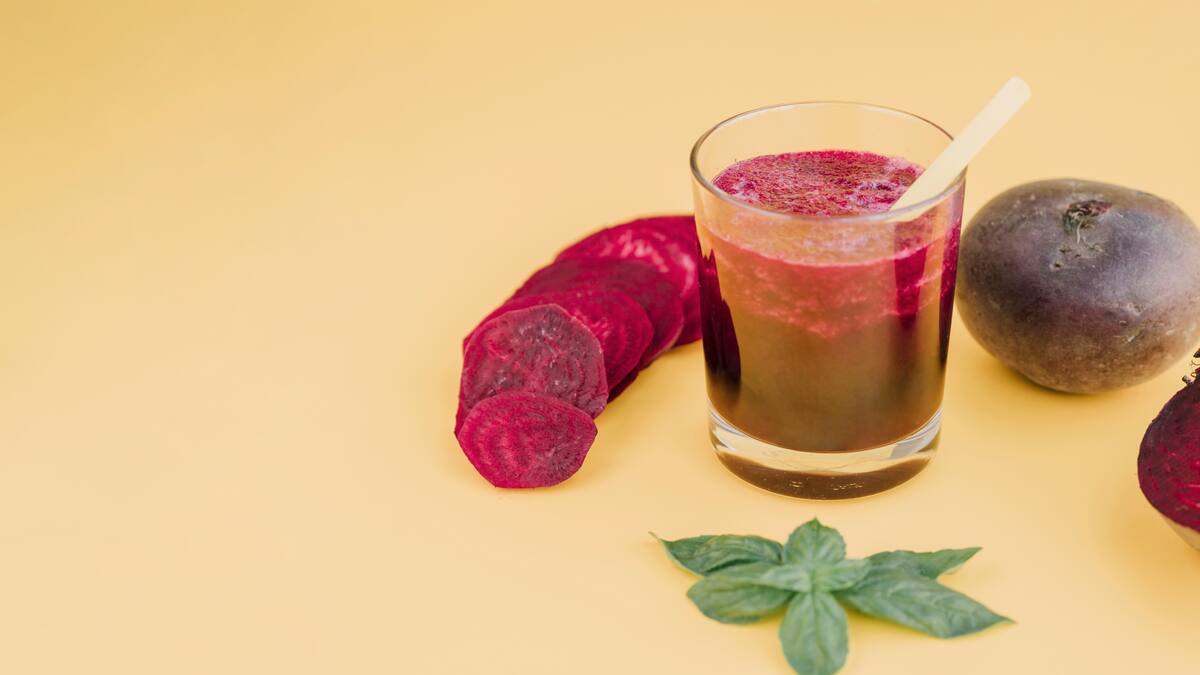 Jugo de remolacha.
