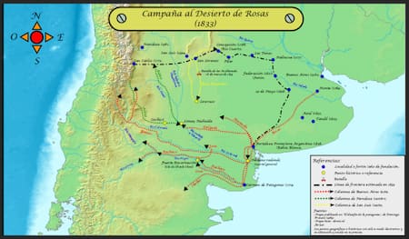 La campaña militar de Rosas