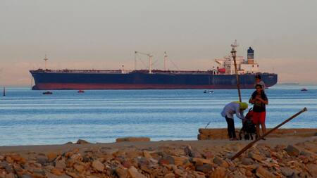 Buque en el mar Rojo. Foto: Reuters.