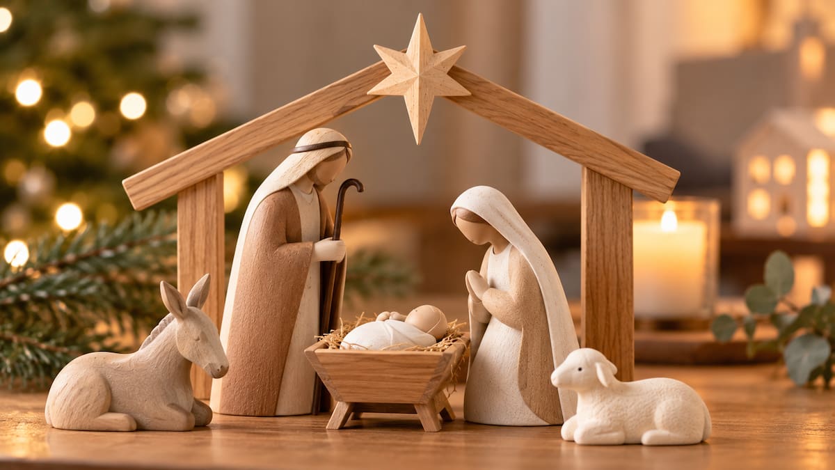 El pesebre minimalista es la nueva tendencia 2026.