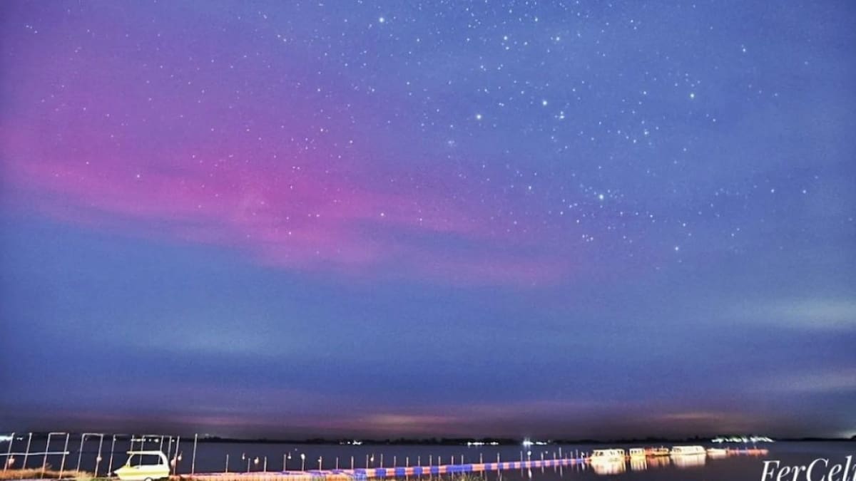 Auroras australes en Chascomus.