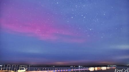 Auroras australes en Chascomus.