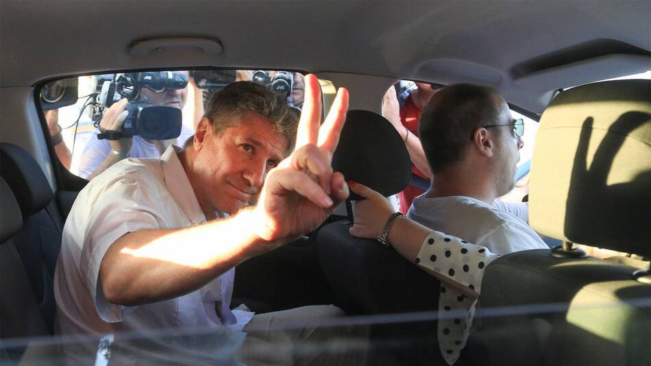 Amado Boudou saliendo de la cárcel, política, NA