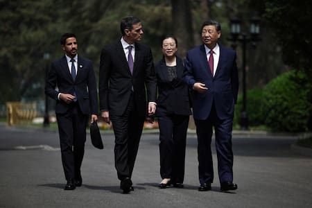 Pedro Sánchez y Xi Jinping. Foto: Netflix/Andrés Martínez Casares.