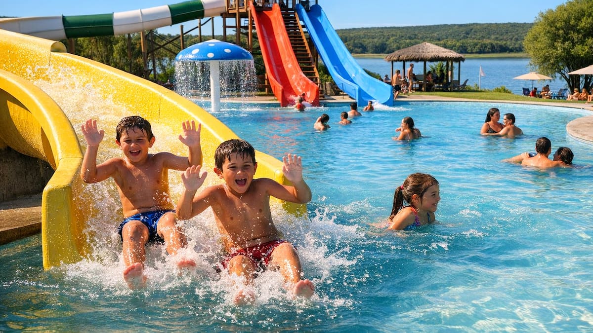 Parque acuático ideal para la familia