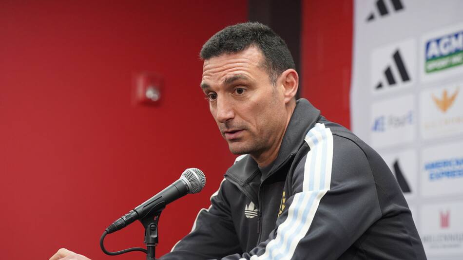 Lionel Scaloni, entrenador de la Selección Argentina. Foto: NA.