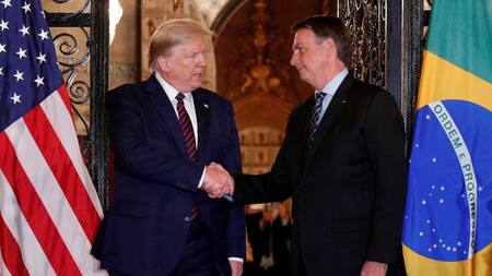 Donald Trump y Jair Bolsonaro. Foto: archivo Reuters