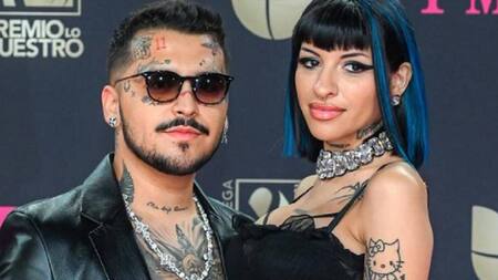 Cazzu y Nodal. Foto: EFE.