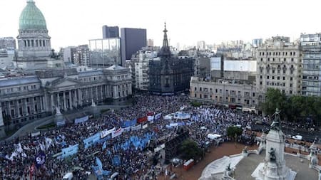 Marcha en el Congreso