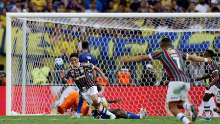 Gol de Germán Cano; Boca vs. Fluminense; Copa Libertadores. Foto: Reuters.