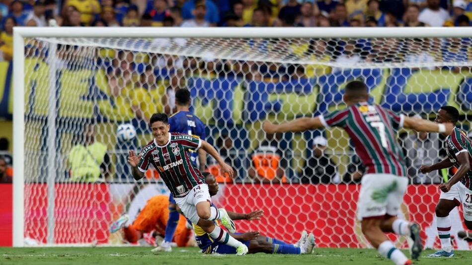 Gol de Germán Cano; Boca vs. Fluminense; Copa Libertadores. Foto: Reuters.