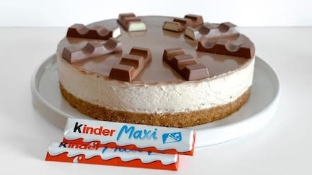 Cheescake Kinder. Fuente: Captura youtube