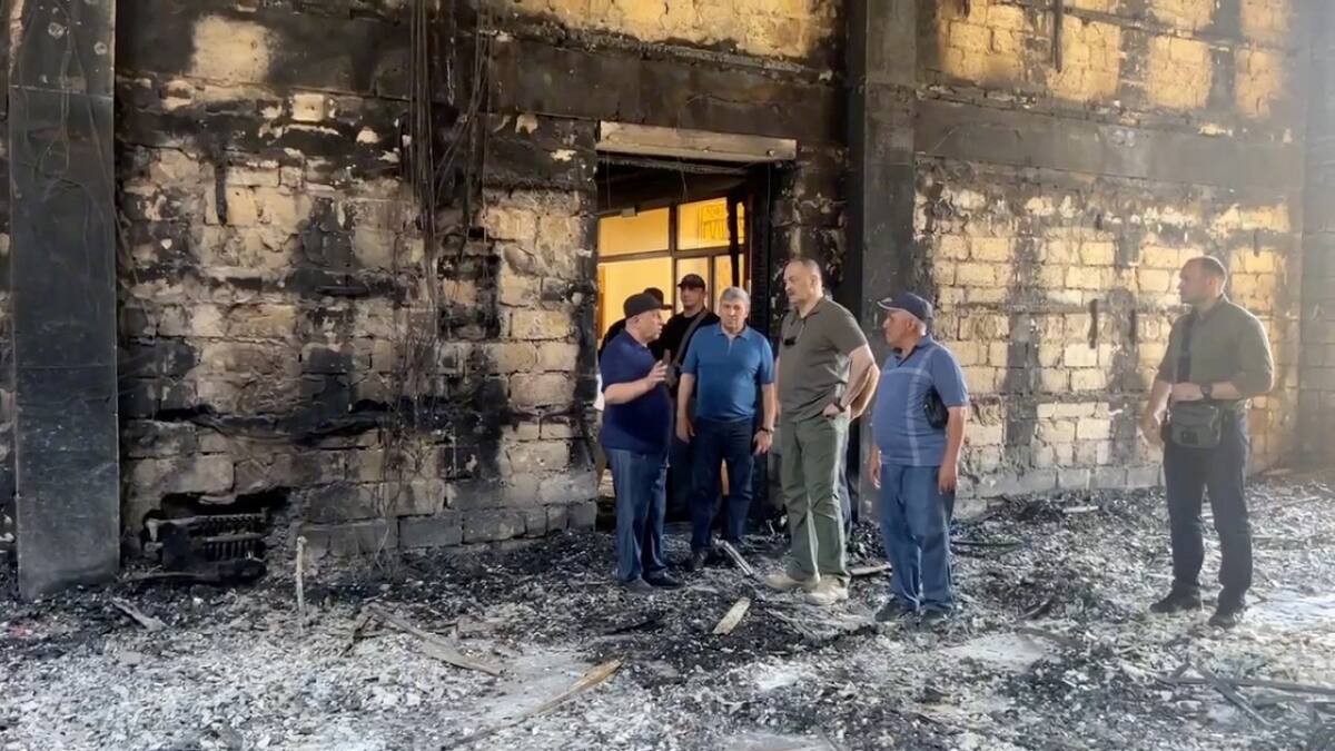 Atentado en Daguestán, Rusia. Foto: Reuters.