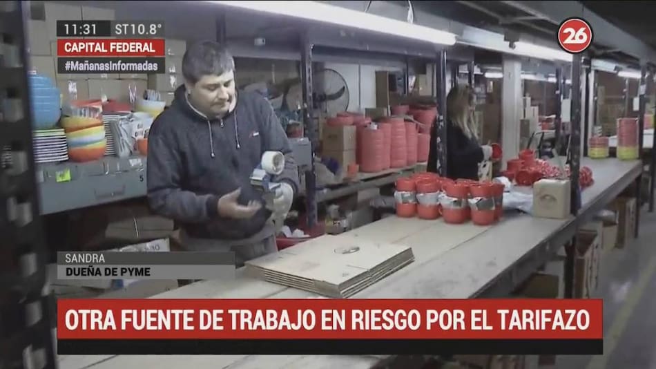 Pyme en riesgo por tarifazos, Canal 26