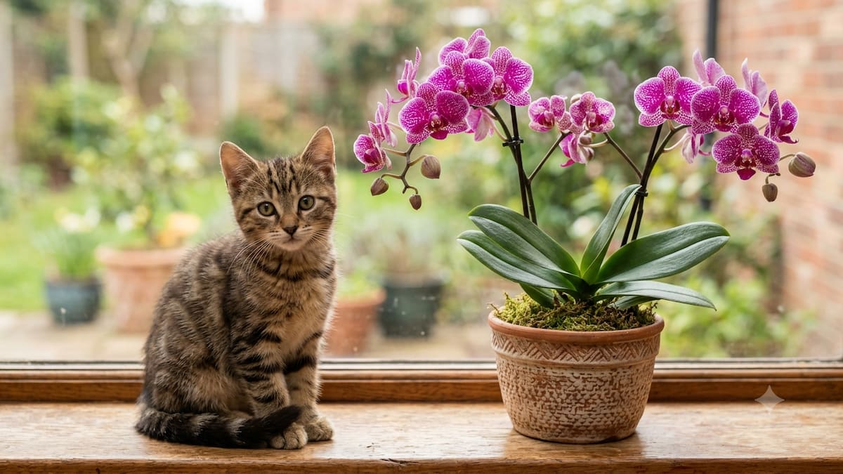 Las orquídeas son pet friendly: por qué son una de las mejores plantas para hogares con perros y gatos