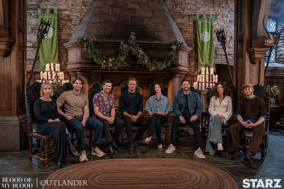 Los elencos de Outlander y Blood Of My Blood se juntaron en el Día Mundial de Outlander. Foto Instagram @outlande_starz