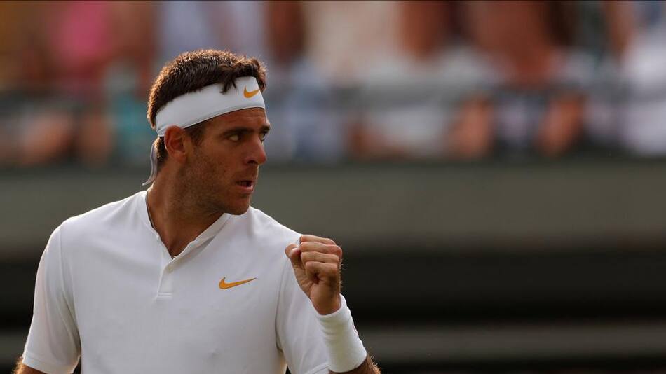 Del Potro en Wimbledon (Reuters)