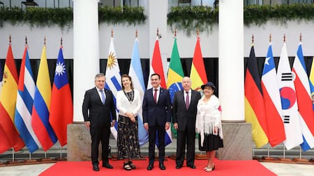 Los cancilleres de Relaciones Exteriores del Mercosur. Foto: EFE