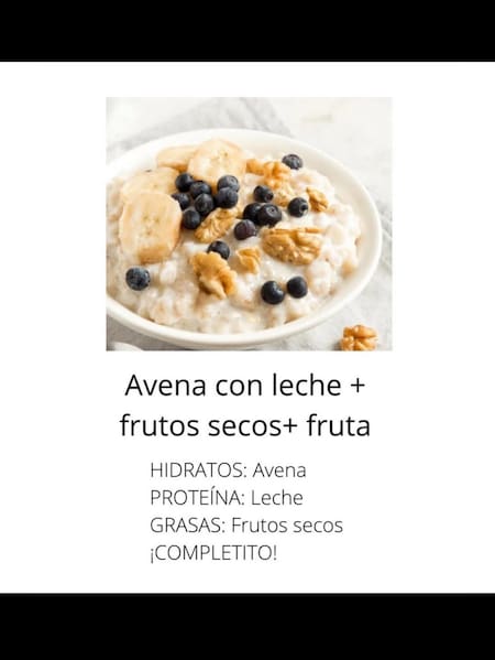 Desayunos completos. Foto Instagram @nutri.sm