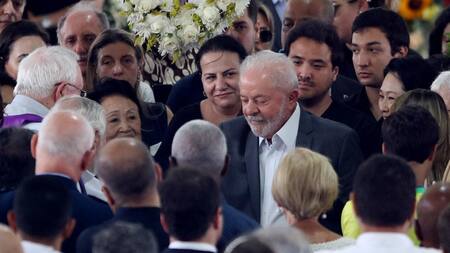 Lula da Silva en el funeral de Pelé_Reuters
