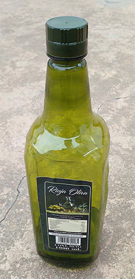 Aceite de oliva prohibido por ANMAT. Foto: ANMAT.