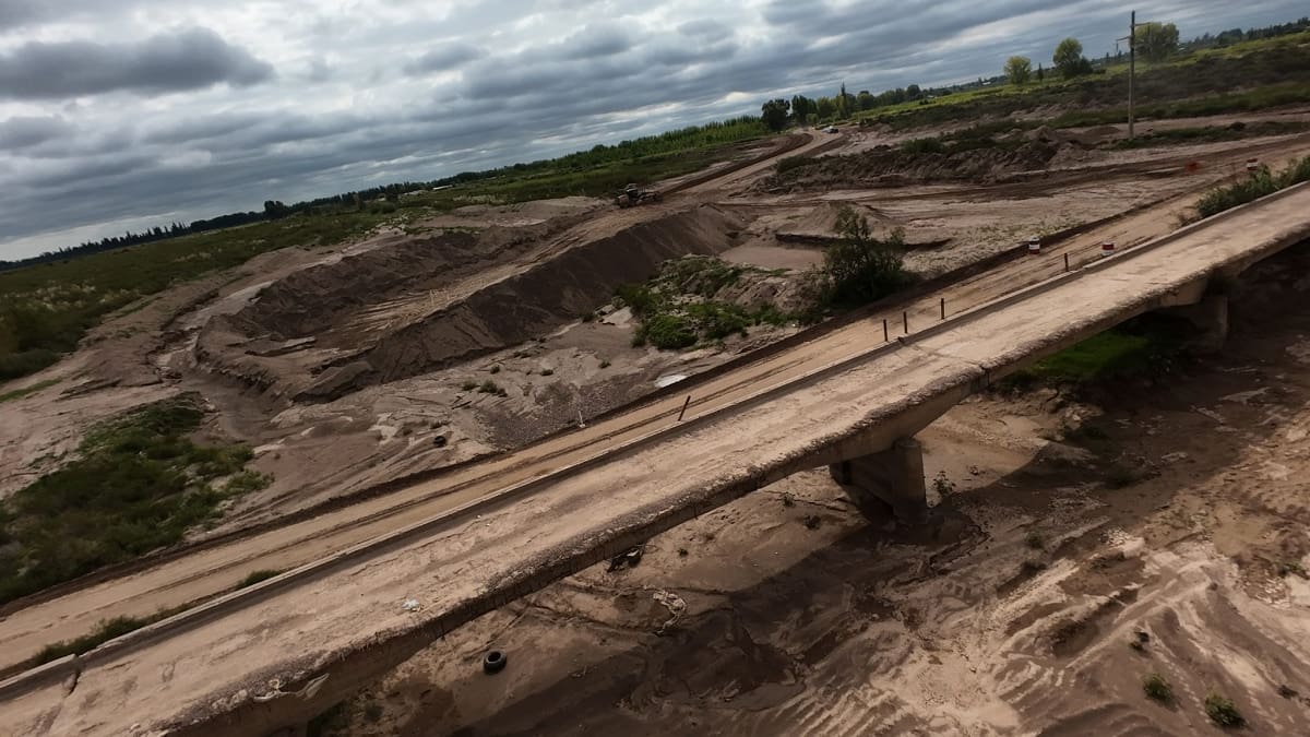 Obra estratégica: el novedoso puente sobre el Río Mendoza que reactivará la Ruta Provincial 31 clave para el tránsito